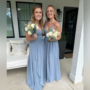 Dusty Blue Azazie Bridesmaid Dress